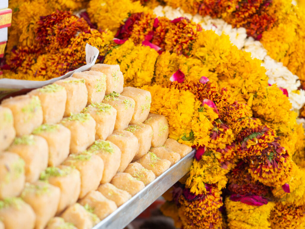 Amber fort food and flowers