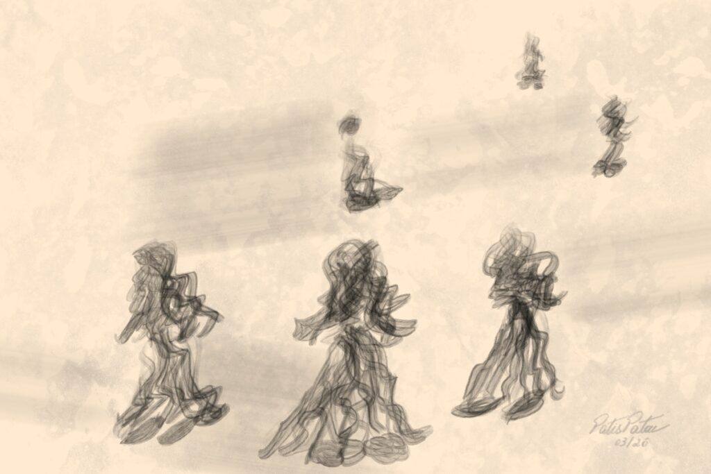 Abstract illustration of women